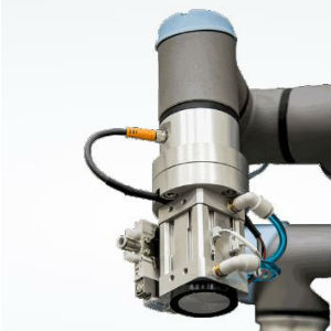 The MHM Magnetic Gripper Kit by SMC, an accessory recommended for UR cobots.