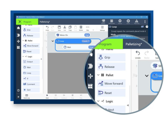 Epson RC+ Express - Easy to Use Block-Style Teaching